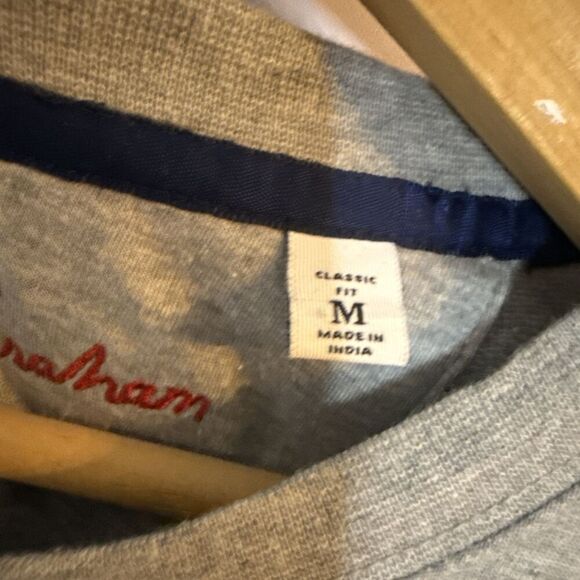 Robert Graham Sweatshirt Mens M‎ Gray Crewneck Skull Crossbones Terry Streetwear - Picture 7 of 11